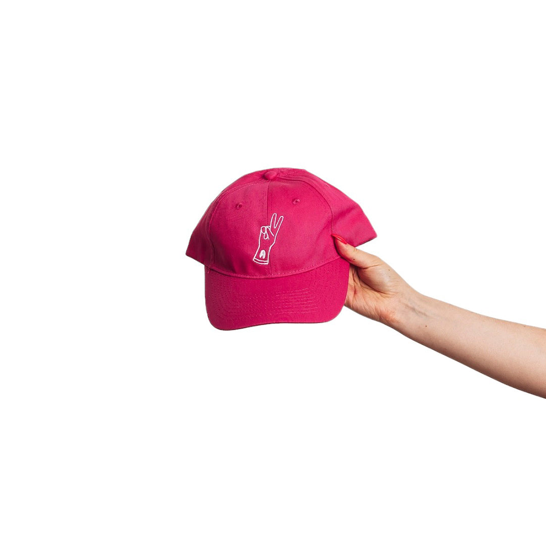 Auri's Neon Pink Baseball Hat with Auri Logo