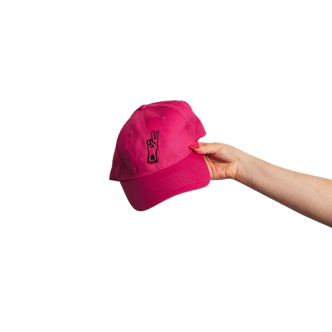 Auri's Neon Pink Baseball Hat with Auri Logo